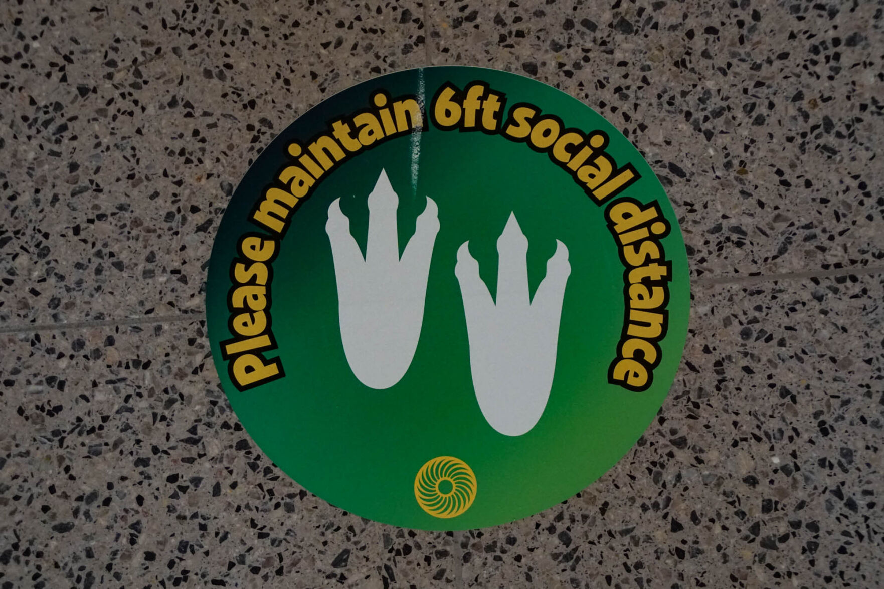 Social distance sign